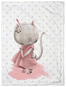 Бебешко одеяло Мишка, 100 x 70 cm Forest School - Little Mouse - Butter Kings