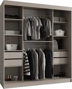 Гардероб Бахрайн 180 плъзгащ-Кашмир