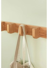 Стенна закачалка от масивен дъб в естествен цвят Nomad – Hübsch