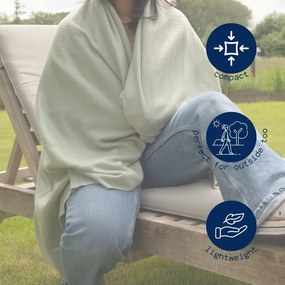 Синьо одеяло от флийс 130x160 cm Riso – Tiseco Home Studio