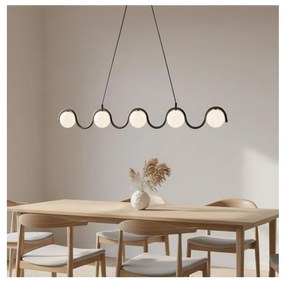 Полилей на кабел SINUS 5xG9/8W/230V черен