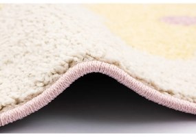 Детски килим в цвят слонова кост и жълто 120x170 cm Dazzy Vanilla – FD