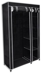 Sonata Сгъваем гардероб, черен, 110 x 45 x 175 см