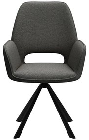 Тъмносив трапезен стол с подлакътници Graham – Actona