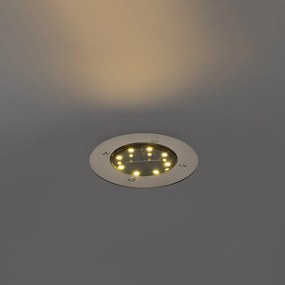 Модерен градински прожектор стомана с LED IP65 соларен - Terry