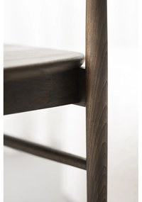 Тъмнокафяв трапезен стол от масивен дъб Maidstone – Rowico