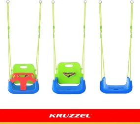 Растяща бебешка люлка 3в1 на въжета - за на закрито и в градината розова