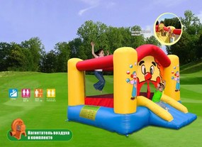 Батут "Веселият Клоун" - с кош и пързалка