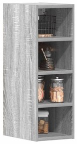 854162 vidaXL Висящ шкаф "Рига" сив, сонома, 20x29,5x60 см, инженерно дърво