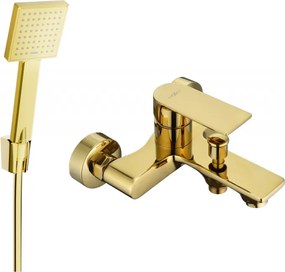 Mexen Royo R45 вана батерия с душ комплект, злато - 7223R45-50