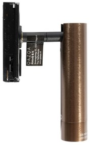 Модерен тъмно бронзов прожектор за 1-фазова релсова система - Iconic Ivy