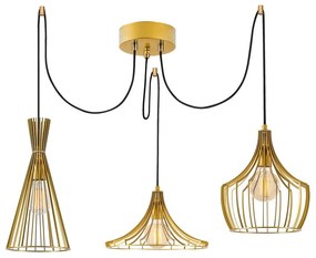 Висящо осветително тяло в златисто Mezopotamya – Opviq lights