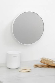 Огледало за стена Brabantia MindSet Mineral 1005691, 5 кратно увеличаване, Магнитна стойка, Устойчиво на корозия, Минерално покритие, Бял
