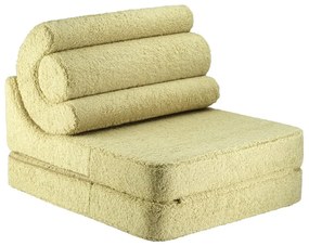 Зелен детски стол от букле Flipster – Wigiwama