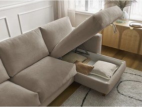 Кафяво-сив ъглов диван Cocoone – Bobochic Paris