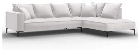 Светлосив ъглов диван , десен ъгъл Zelda - Interieurs 86