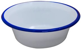 Емайлирана купа конус ф24см синьо/бяло RETRO-(101C/24 105+105)