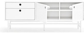 Бяла маса за телевизор 140x52 cm Punto - Teulat