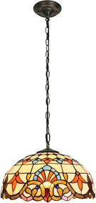 Brilagi - Тифани витражен полилей на верига MIRABELLA 1xE27/60W/230V Ø 40 см