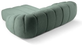 Светлозелен ъглов диван (десен ъгъл) Diana – Micadoni