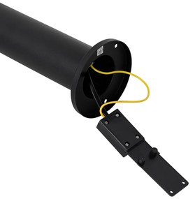 Свободностояща лампа за външен монтаж черна 80 cm AR70 Регулируема IP44 - Solo