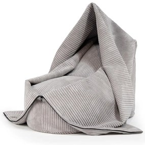 Детски пуф от рипсено кадифе в цвят мента Cocoon 80 – SLOWDOWN