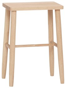 Бар стол от масивен дъб в естествен цвят (височина на седалката 52 cm) Folk – Hübsch