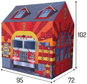 Детска палатка за игра пожарна станция