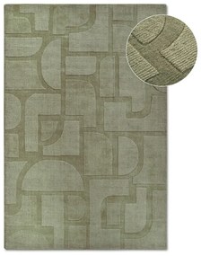 Зелен ръчно изработен вълнен килим 80x150 cm Alexis – Villeroy&Boch