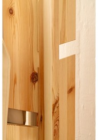 Стойка за връхни дрехи от масивен бор в естествен цвят 60x186 cm Keeper – Karup Design