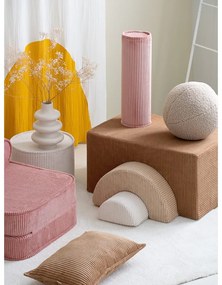 Кафяво велурено игрище от пяна 75x49x37 cm Rainbow Montessori – Wigiwama