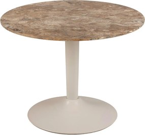 Кафява кръгла масичка за кафе с керамичен плот ø 60 cm Malta – Actona