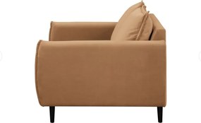 Кафяв кадифен диван 138 cm Juli – Ropez
