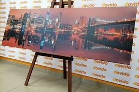 Картина на платно – Отражение на Манхатън във вода