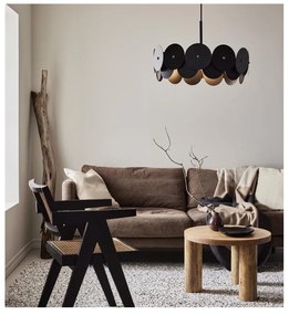 Черно висящо таванно осветително тяло, ø 53 cm Vegas - Markslöjd