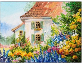 Живопис 100x70 cm House - Wallity