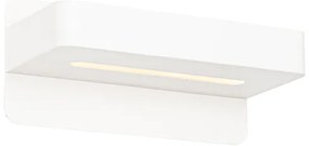 Модерна стенна лампа бяла с LED с USB и превключвател - Ted