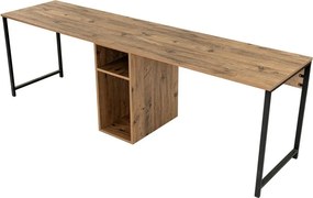 Работна маса с боров декор 60x240 cm Twin – Kalune Design