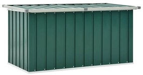 46261 vidaXL Градински сандък за съхранение, зелен, 129x67x65 см