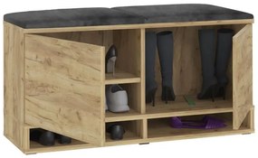 Стелаж за обувки със седалка Craft/ Grey