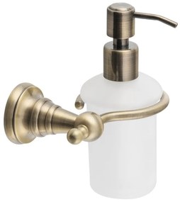 Стенна дозатора за сапун от месинг и стъкло , 200 мл Diamond - Sapho