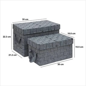 Сет кутии 5five Lise, Правоъгълни, 2 бр - Бежов