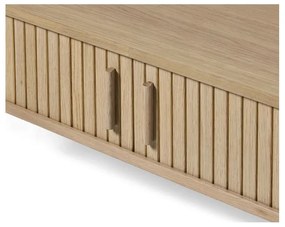 Масичка за кафе от декор от дъб в естествен цвят 60x120 cm Meta – Unique Furniture