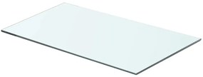 243826 vidaXL Плоча за рафт, прозрачно стъкло, 60 x 30 см