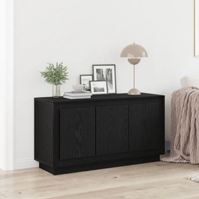 Sonata H Страничен шкаф Черен дъб 102x35x55 см Инженерна дървесина