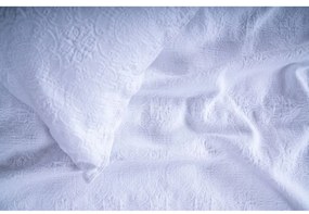 Бял комплект шалте и калъфка за възглавница от жакард 180x240 cm Jacquard – Mila Home Luxury