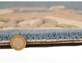Син вълнен килим , 120 x 180 cm Aubusson - Flair Rugs