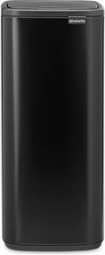 Матово черно стоманено кошче за боклук отваряне с докосване 30 l Bo Touch – Brabantia