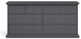 Сив нисък скрин 183x87 cm Paris – Tvilum