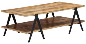 248094 vidaXL Маса за кафе, 115x60x40 см, мангово дърво масив